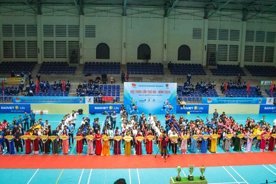 Hơn 1.100 vận động viên tranh tài tại Hội thao Đảng bộ Khối Doanh nghiệp tỉnh Nghệ An năm 2024