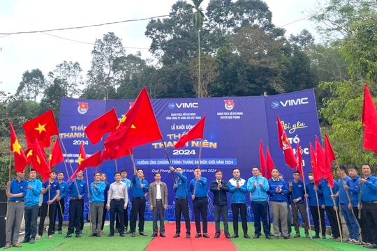 Nhiều hoạt động ý nghĩa trong Lễ ra quân Tháng Thanh niên tại Quế Phong