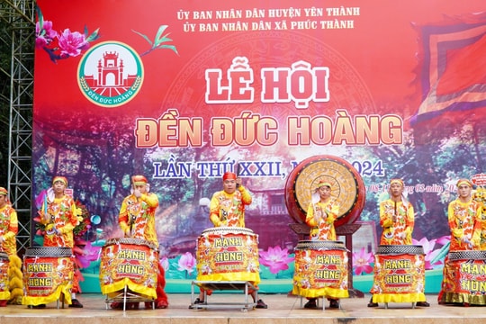 Yên Thành khai mạc Lễ hội Đền Đức Hoàng năm 2024