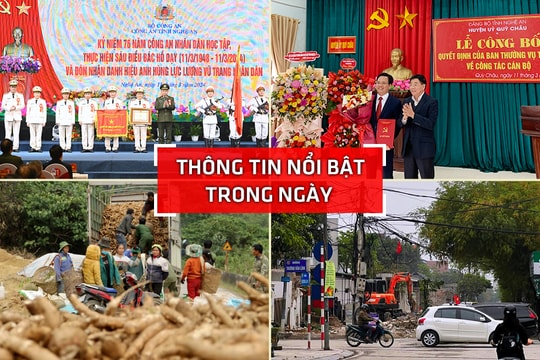 Nghệ An: Thông tin nổi bật ngày 11/3
