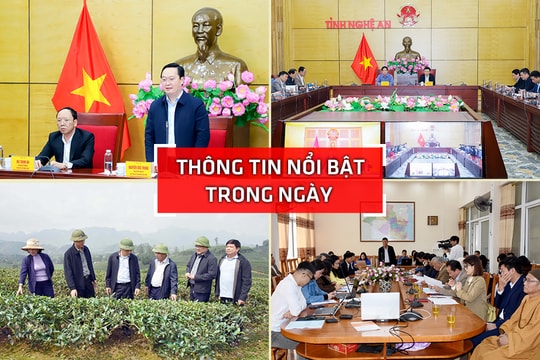 Nghệ An: Thông tin nổi bật 12/3