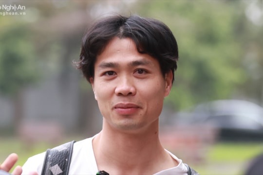 Công Phượng hạnh phúc khi được trở về thi đấu trong màu áo đội tuyển Quốc gia