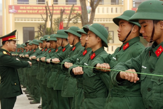 Những ngày đầu huấn luyện của các tân binh Nghệ An
