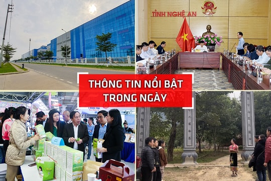 Nghệ An: Thông tin nổi bật ngày 14/3