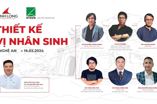 Hội thảo 'Thiết kế Vị nhân sinh' tại Nghệ An đưa vật liệu hiện đại vào thiết kế bản địa