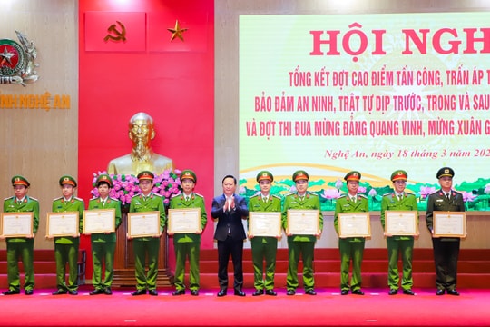 Công an tỉnh tổng kết đợt cao điểm tấn công, trấn áp tội phạm, đảm bảo an ninh, trật tự dịp trước, trong và sau Tết Nguyên đán 2024