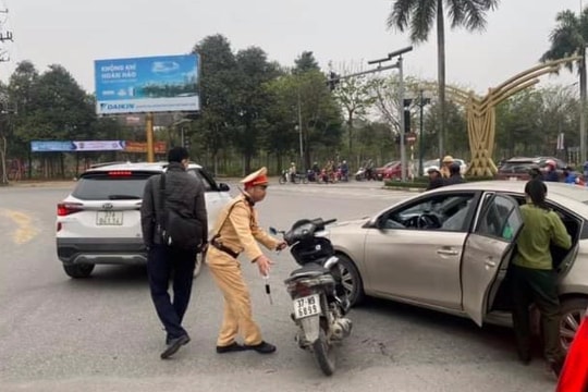 Cần bình tĩnh xử lý, có thái độ ứng xử văn minh khi xảy ra va chạm giao thông 