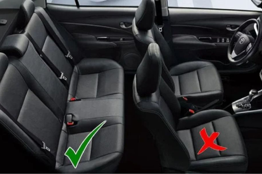 Đâu là vị trí an toàn nhất trên ô tô 4-5 chỗ và xe 7 chỗ? 