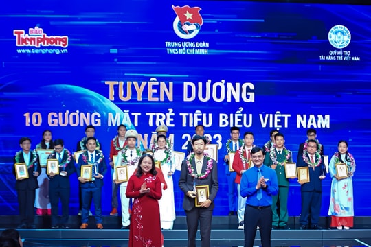 Danh sách 10 gương mặt trẻ Việt Nam tiêu biểu năm 2023