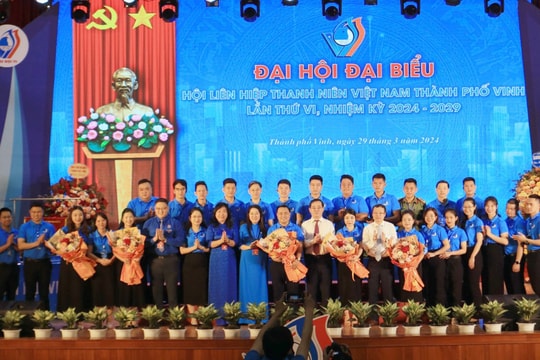 Tổ chức thành công Đại hội điểm Hội Liên hiệp Thanh niên Việt Nam thành phố Vinh nhiệm kỳ 2024 - 2029