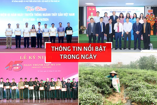 Nghệ An: Thông tin nổi bật ngày 30/3