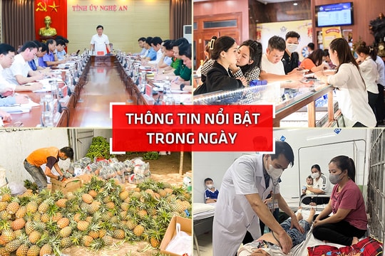 Nghệ An: Thông tin nổi bật ngày 1/ 4