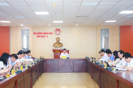 Thường trực HĐND tỉnh Nghệ An họp phiên thường kỳ tháng 3/2024