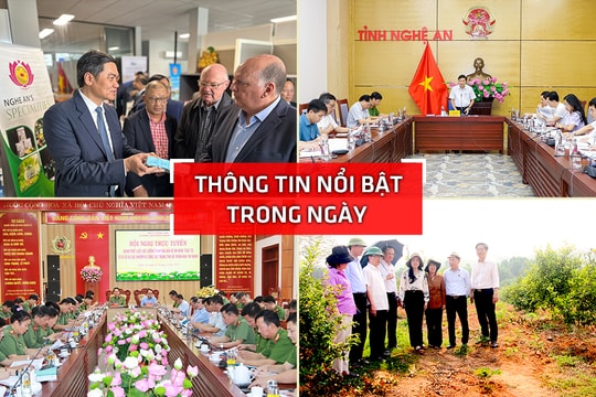 Nghệ An: Thông tin nổi bật ngày 2/4