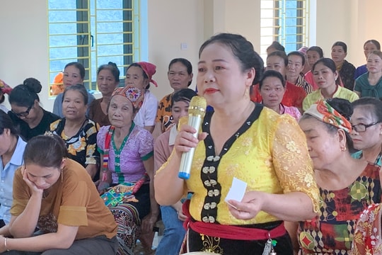 Hội Liên hiệp Phụ nữ Nghệ An đối thoại chính sách với hội viên, phụ nữ là người dân tộc thiểu số