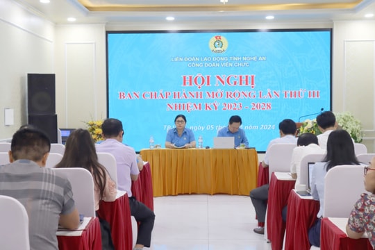 Công đoàn Viên chức Nghệ An triển khai nhiều nội dung quan trọng hướng về cơ sở