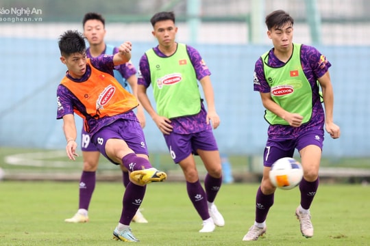 U23 Việt Nam rèn các bài tấn công, sẵn sàng cho vòng chung kết U23 Châu Á