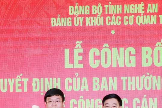 Đồng chí Phạm Tuấn Vinh giữ chức Bí thư Đảng ủy Khối Các cơ quan tỉnh Nghệ An 