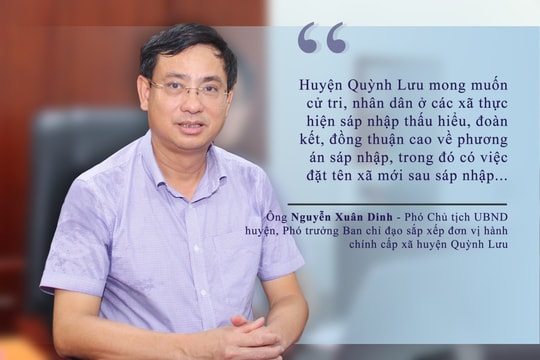 Lãnh đạo huyện Quỳnh Lưu nói gì về việc đặt tên xã sau sáp nhập?