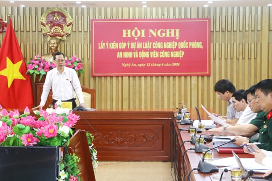 Góp ý vào Luật Công nghiệp quốc phòng, an ninh và động viên công nghiệp