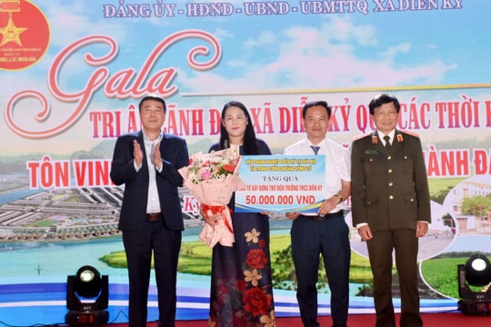 Xã Diễn Kỷ (Diễn Châu) tri ân những tấm gương tiêu biểu góp sức xây dựng quê hương 