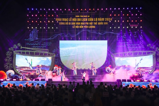 Khai hội du lịch Cửa Lò năm 2024 và công bố di sản phi vật thể quốc gia Lễ hội Đền Yên Lương