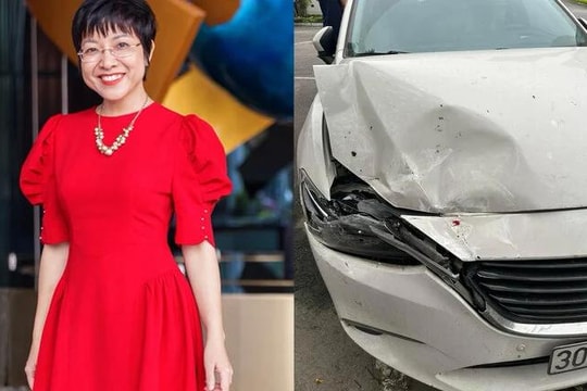 MC Thảo Vân bị tai nạn giao thông