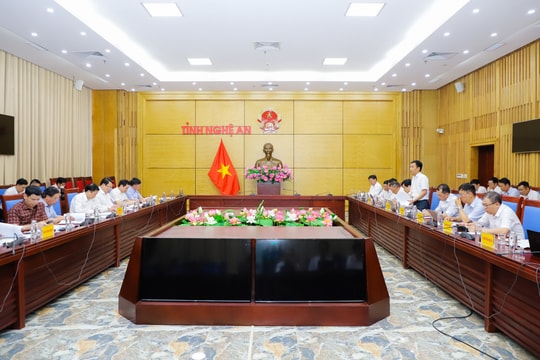 Phó Chủ tịch Thường trực UBND tỉnh kết luận các giải pháp đẩy nhanh một số dự án truyền tải điện trên địa bàn Nghệ An