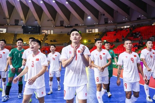Tuyển Việt Nam chính thức giành vé vào tứ kết giải Futsal châu Á