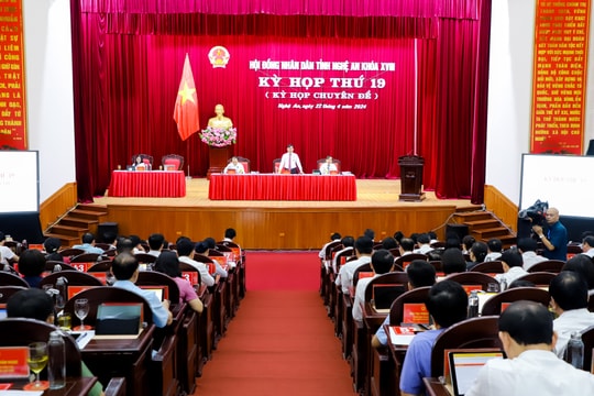 HĐND tỉnh Nghệ An khóa XVIII, nhiệm kỳ 2021 - 2026 tổ chức Kỳ họp thứ 19