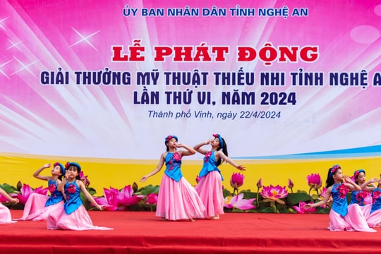  Nghệ An phát động Giải thưởng Mỹ thuật thiếu nhi lần thứ VI năm 2024 