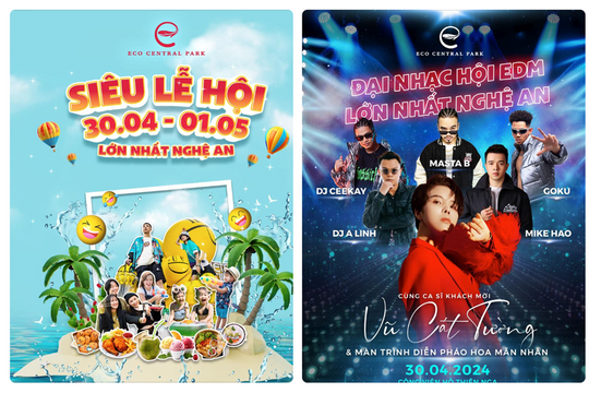 Nghỉ lễ 30/4: Đến Eco Central Park, ngày 'ăn sập' phố đi bộ, tối ngắm pháo hoa, nghe đại nhạc hội EDM