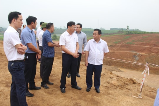 Lãnh đạo tỉnh kiểm tra công tác giải phóng mặt bằng Dự án Hồ chứa nước Khe Lại - Vực Mấu