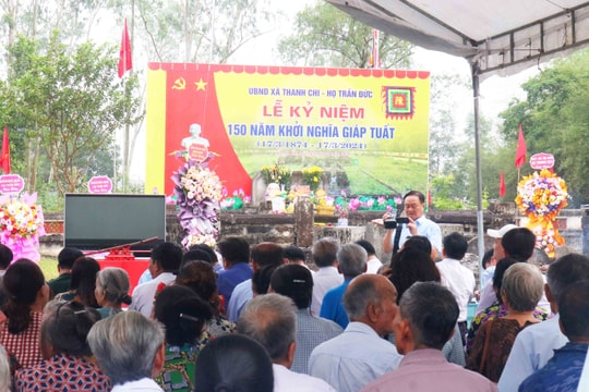 Kỷ niệm 150 năm khởi nghĩa Giáp Tuất trên núi Đài Sơn