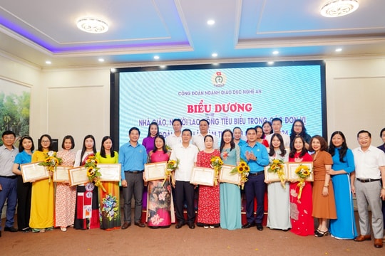 Ngành Giáo dục Nghệ An biểu dương 15 nhà giáo, người lao động tiêu biểu của các trường ngoài công lập