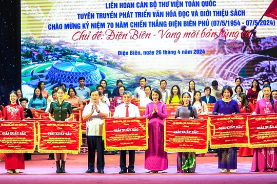 Thư viện tỉnh Nghệ An giành giải Xuất sắc Liên hoan toàn quốc 'Điện Biên - Vang mãi bản hùng ca'