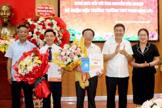 Công bố quyết định bổ nhiệm Hiệu trưởng Trường THPT Phan Đăng Lưu (Yên Thành)
