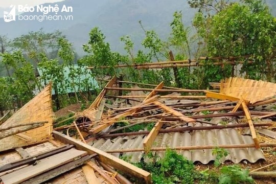  Dự báo từ đêm 30/4 có mưa dông kèm lốc, sét, Nghệ An chủ động ứng phó