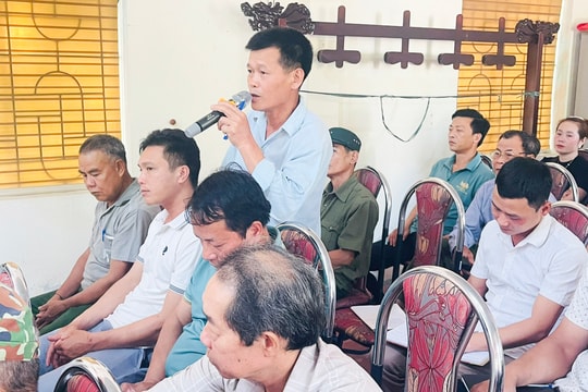 Cử tri huyện Con Cuông kiến nghị nhiều vấn đề đến Đại biểu Quốc hội