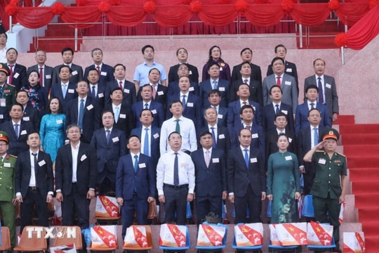 Bí thư Tỉnh ủy Thái Thanh Quý dự Lễ kỷ niệm 70 năm Chiến thắng Điện Biên Phủ