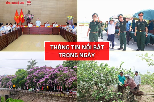 Nghệ An: Thông tin nổi bật ngày 8/5