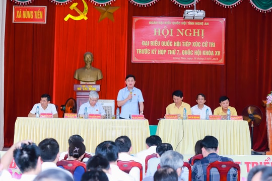 Đại biểu Quốc hội tiếp xúc cử tri huyện Nam Đàn trước Kỳ họp thứ 7, Quốc hội khóa XV