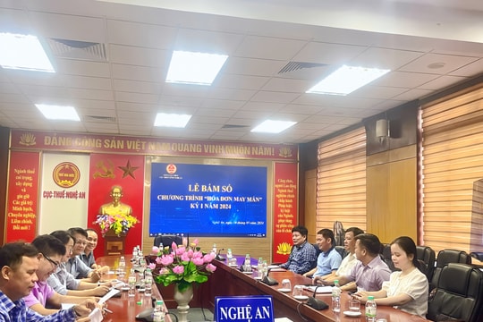 Cục Thuế Nghệ An công bố hóa đơn may mắn quý I năm 2024