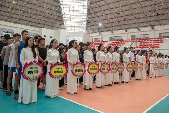 Gần 300 vận động viên tham gia Hội thi thể thao Lễ hội Làng Sen năm 2024