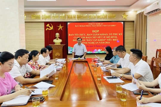 Triển khai cuộc thi báo chí viết về mô hình, điển hình 'Dân vận khéo' tiêu biểu tỉnh Nghệ An năm 2024