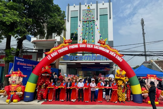 Sacombank khánh thành trụ sở mới Phòng giao dịch tại Diễn Châu
