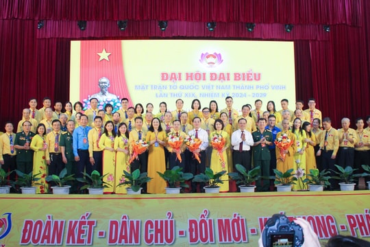 Hiệp thương cử 65 vị vào Ủy ban Mặt trận Tổ quốc Việt Nam thành phố Vinh lần thứ XIX, nhiệm kỳ 2024 – 2029