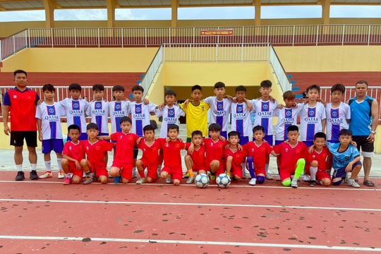 Cầu thủ nhí thị xã Hoàng Mai nỗ lực tiến sâu vào Giải bóng đá Thiếu niên - Nhi đồng Cúp Báo Nghệ An lần thứ 26