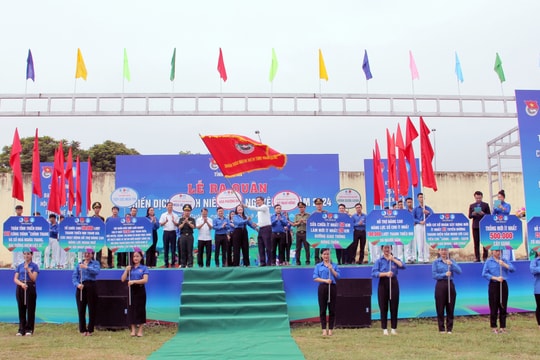 Tuổi trẻ Nghệ An ra quân Chiến dịch Thanh niên tình nguyện Hè 2024 