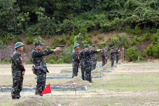 Nghệ An khai mạc hội thao bắn súng quân dụng bộ đội chủ lực và dân quân tự vệ năm 2024